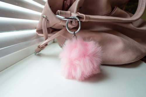 ピンクのキーホルダー