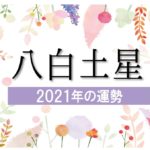 【八白土星】2021年の運勢と月別吉方位と凶方位