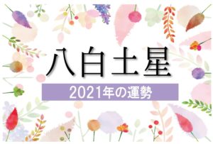 【八白土星】2021年の運勢と月別吉方位と凶方位