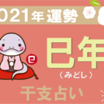 【干支占い】巳年(へびどし)の2021年の運勢