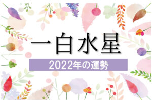 【一白水星】2022年の運勢と月別吉方位と凶方位