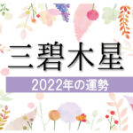 【三碧木星】2022年の運勢と月別吉方位と凶方位
