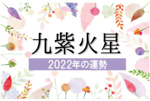 【九紫火星】2022年の運勢と月別吉方位と凶方位