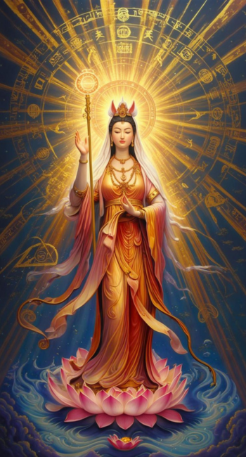 蓮の花で金運が上がる効果が絶大なアメノミナカヌシの待ち受け画像