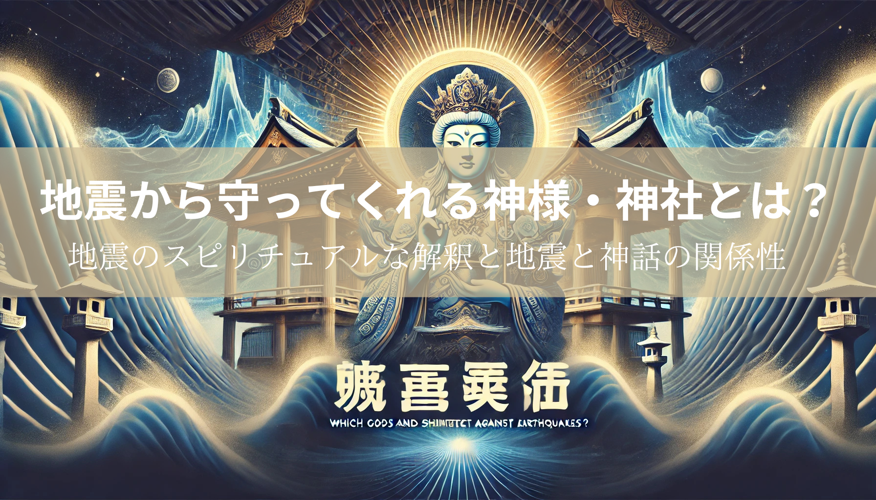 地震から守ってくれる神様・神社とは？地震のスピリチュアルな解釈と地震と神話の関係性も紹介！