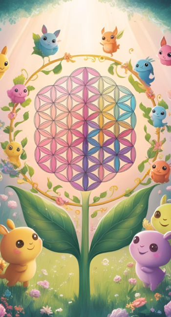 自分自身を整え恋愛運や結婚運を高めるフラワーオブライフの待ち受け画像