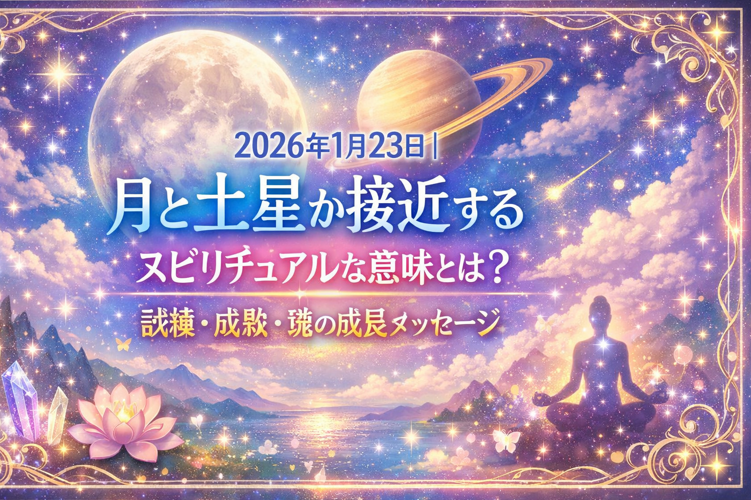 2026年1月23日｜月と土星が接近するスピリチュアルな意味とは？試練・成熟・魂の成長メッセージ