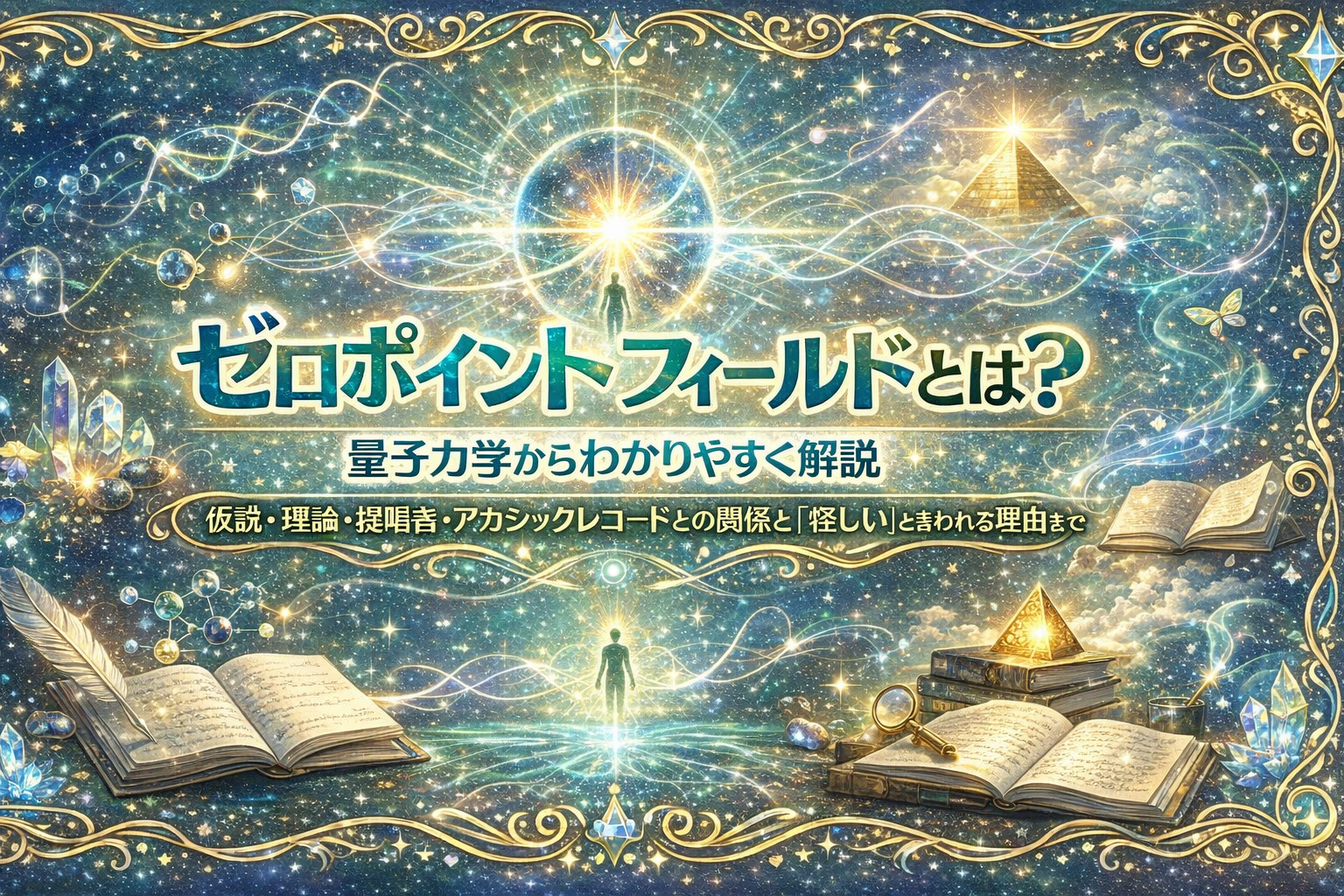 ゼロポイントフィールドとは？量子力学からわかりやすく解説｜仮説・理論・提唱者・アカシックレコードとの関係と「怪しい」と言われる理由まで